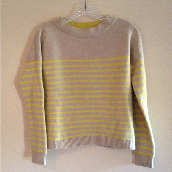 Boden Sweaters - Boden Tan and Yellow Wool Blend Sweater